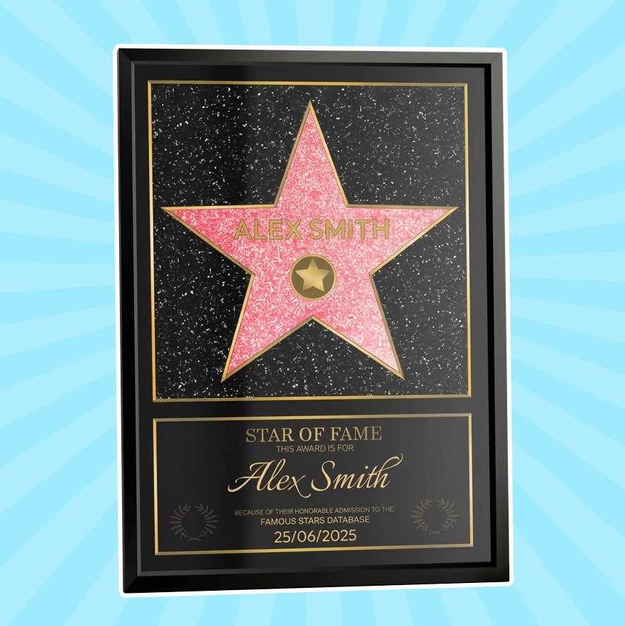Estrella de Hollywood Personalizada